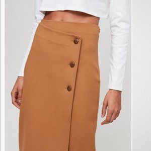 Aritzia | Babaton | Billy Midi Skirt | Honey Brown